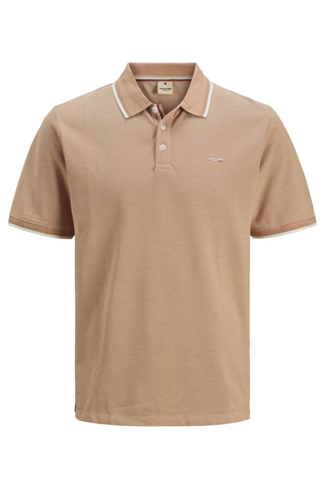 JPRBLUALVES SS POLO SN 12274681 CAFE CREME